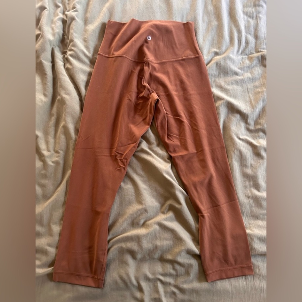 Lululemon Athletica Brown Leggings with Crossover Waistband